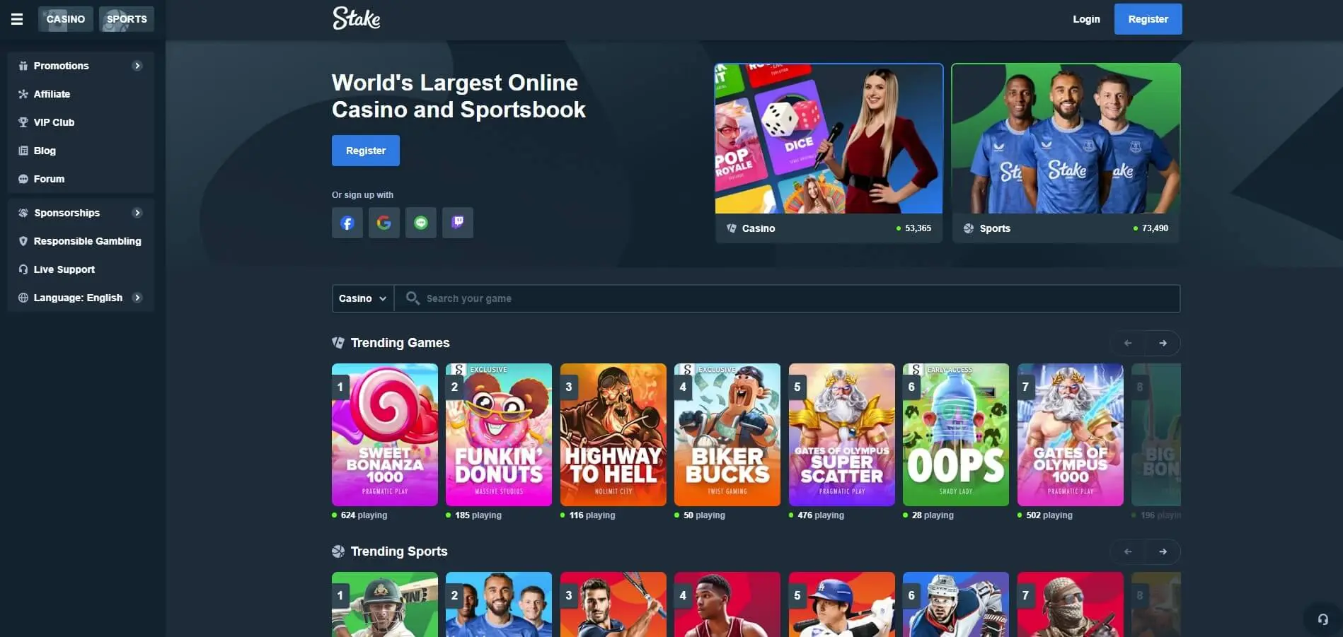 Bitcoin casino login